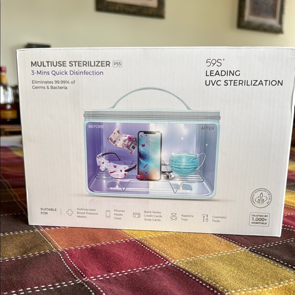 59S Multiuse Sterilizer 3 Minute Quick Disinfectant UVC 
Sterilization.